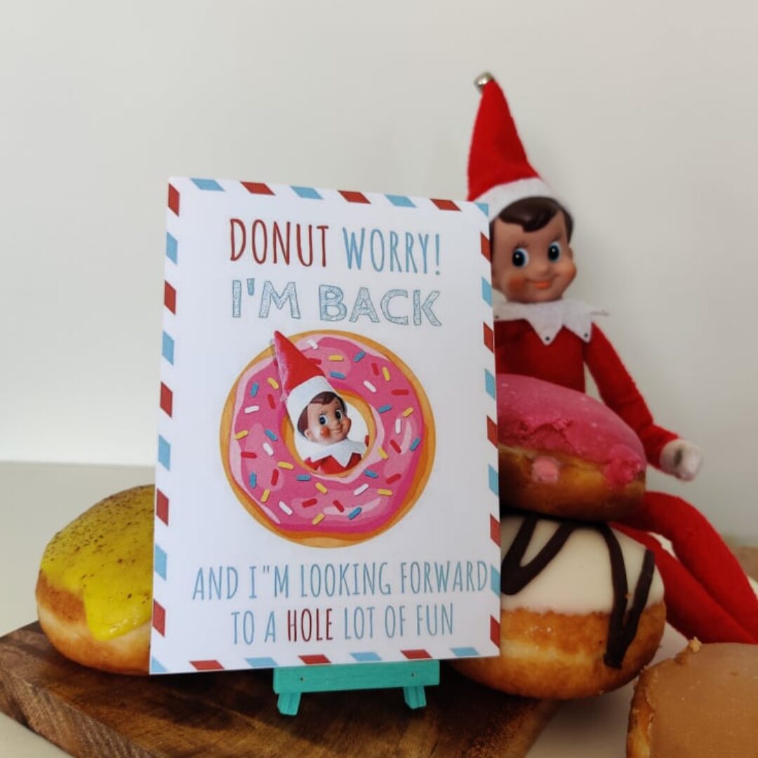 Donut Worry I'm Back sign Love Your Tribe