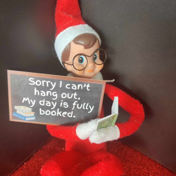 Elf likes to read