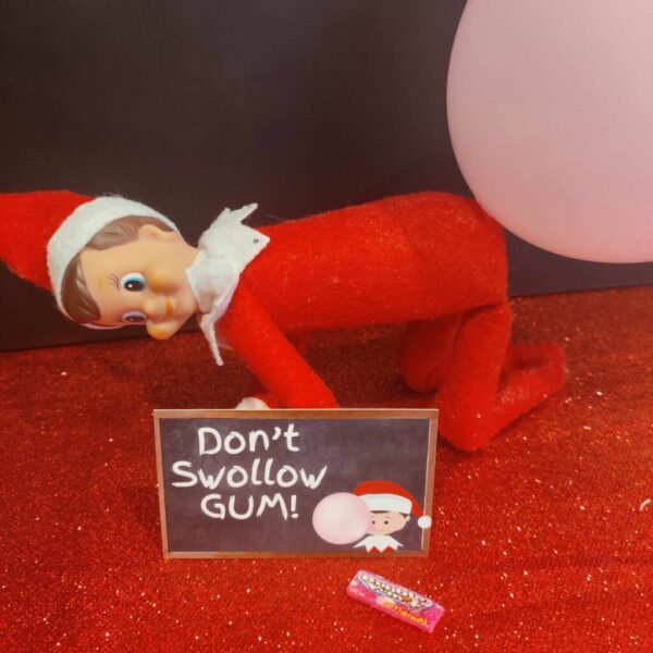 Don't swallow gum!